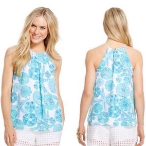 Lilly Pulitzer For Target Starfish Urchin Sand Dollar Coastal Halter Top